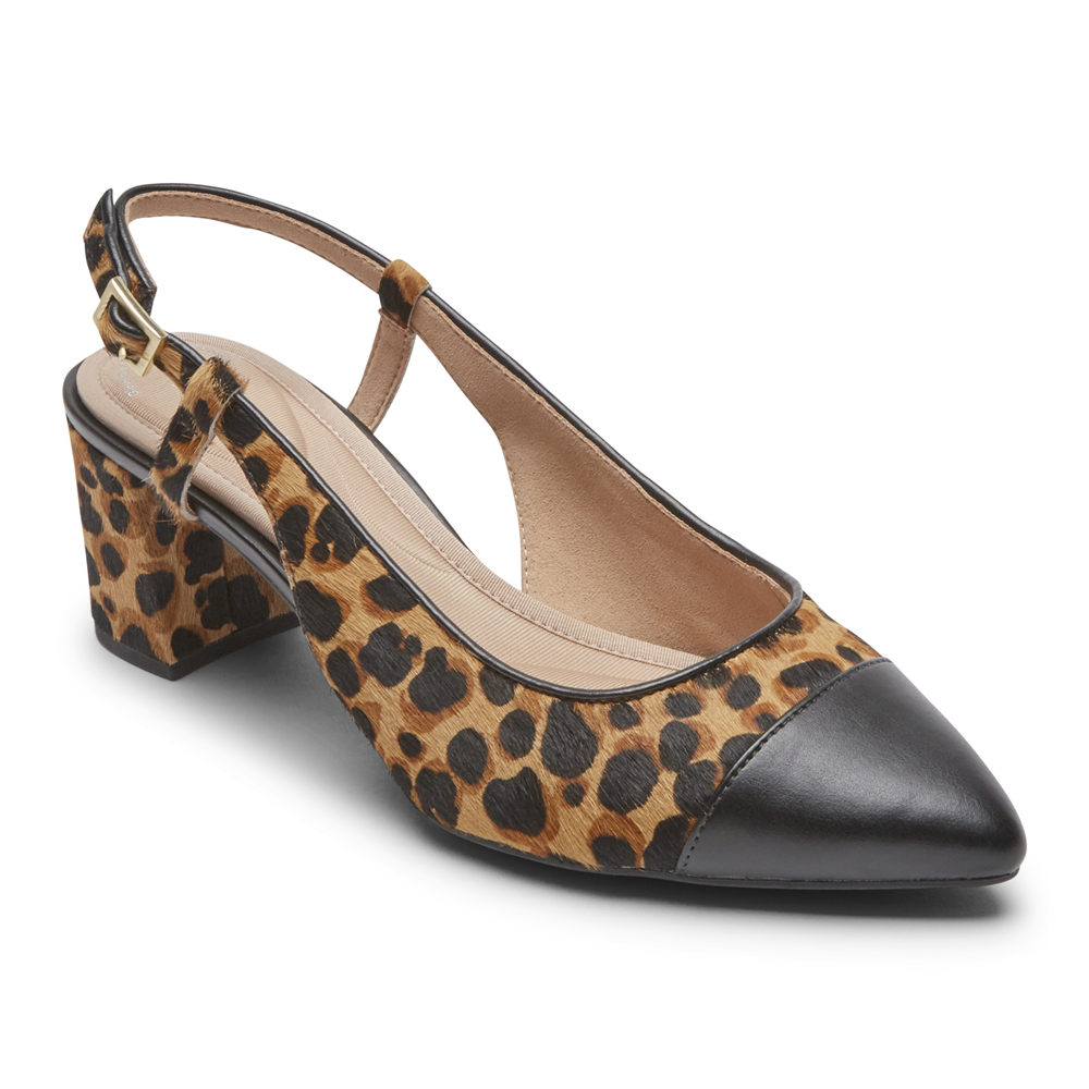 Rockport Singapore Womens Slingback - Total Motion Salima Posted Leopard - AF7439861